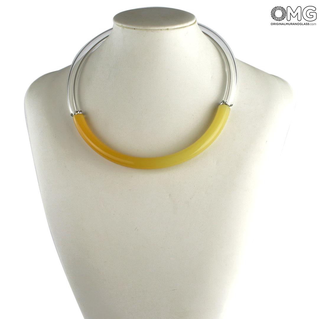 4424 ORIGINALMURANOGLASS Колье Дениз оранжевое - муранское стекло OMG 21 см  - Вид №1