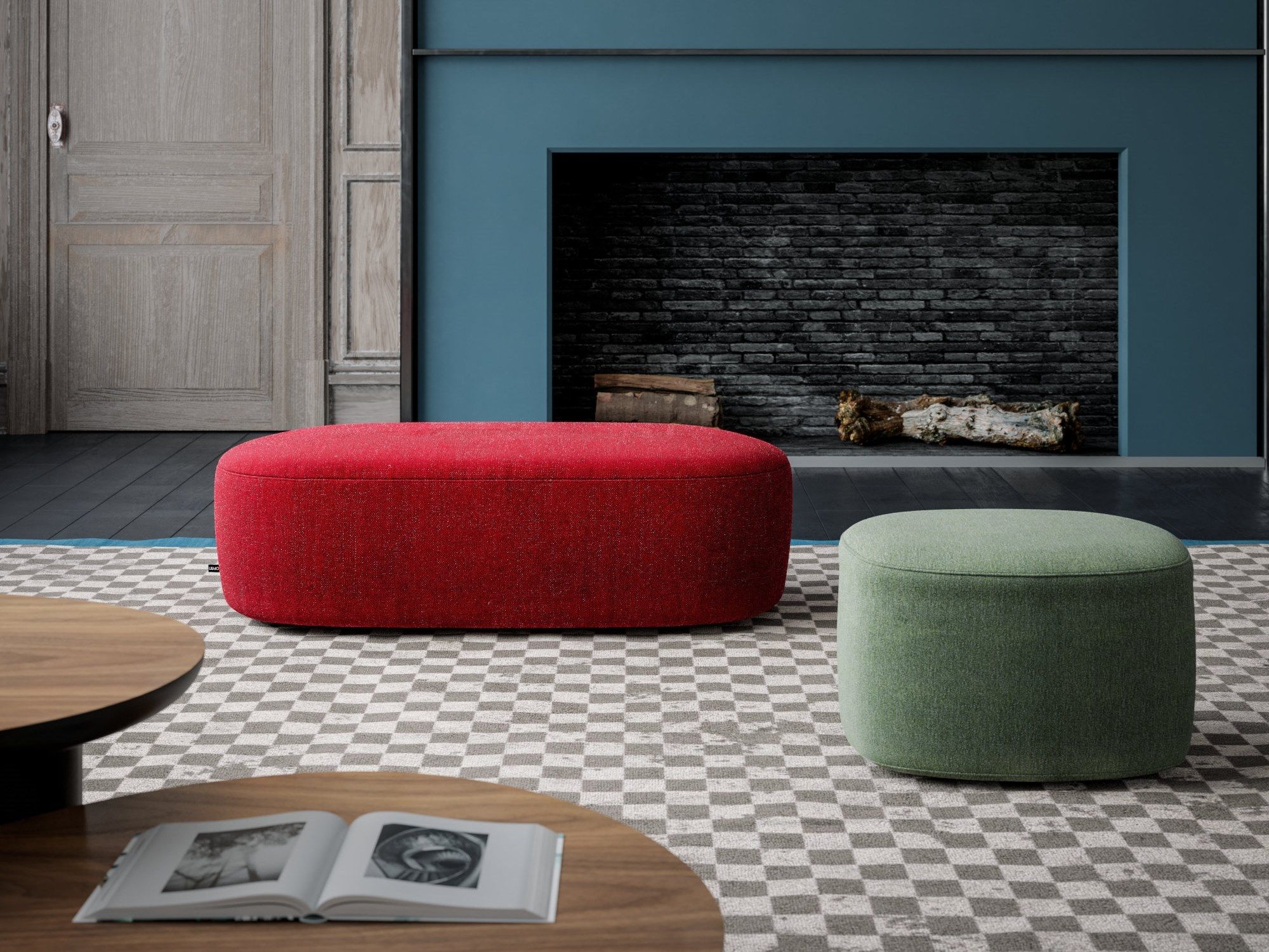 Прямоугольный пуф из ткани Liu Jo Living Collection ARCH-00036135 - Вид №4