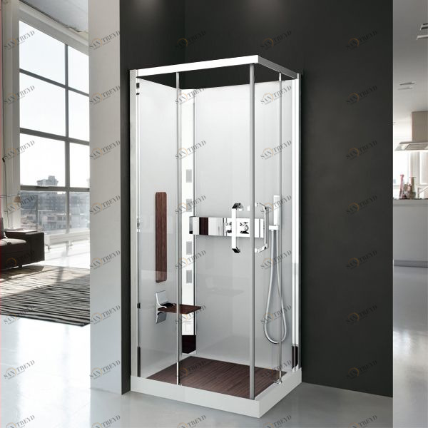 Душевая кабина NEXIS 1 A100x80 HYDRO Novellini NEXIS цвета тик, с низким душевым поддоном NEXA100SM11KANEXA100DM11KA