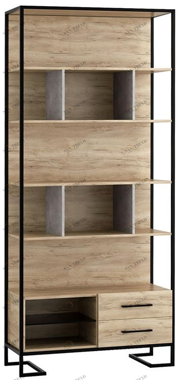 1810 Стеллаж Loft Дуб натур R-HOME 4009290H_Натур+40092901H_Натур