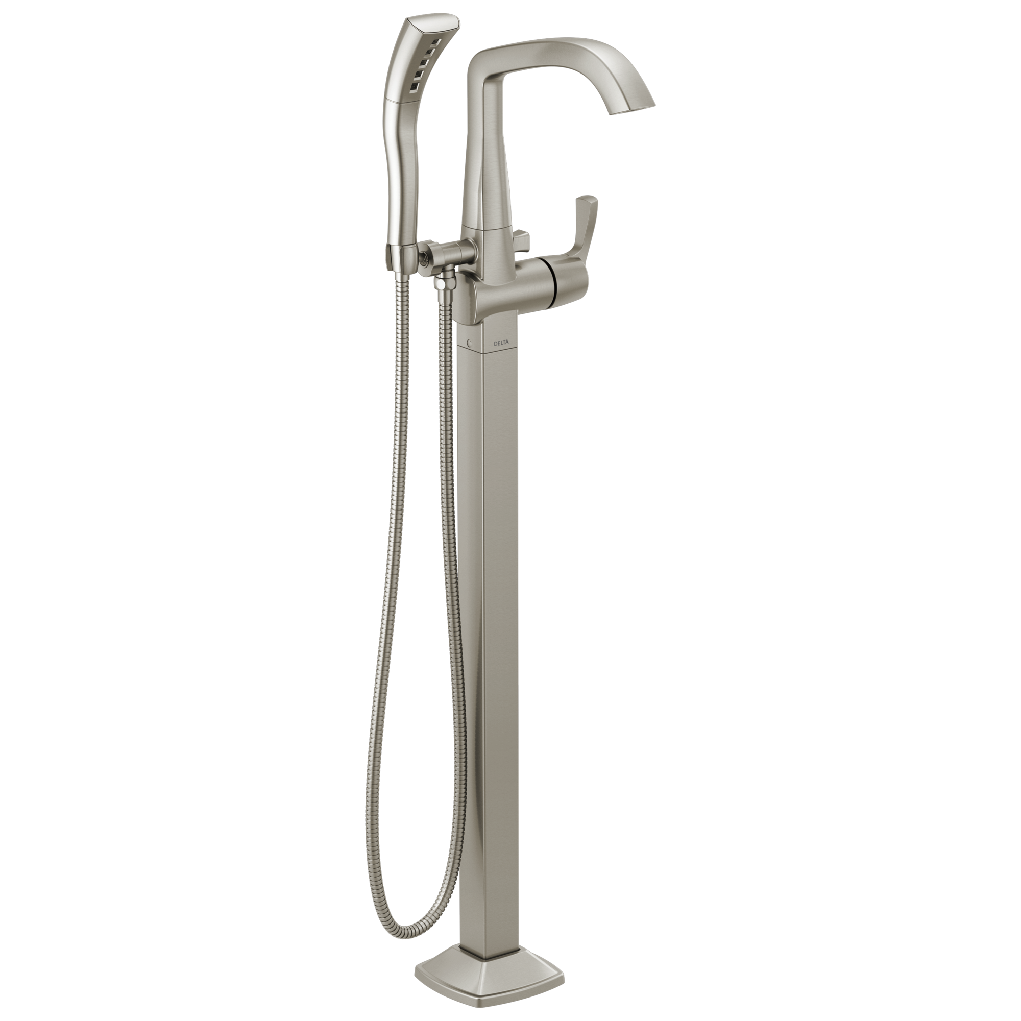 T4776-SSFL Накладка наполнителя ванны на полу с одной ручкой Delta Faucet Stryke Нержавеющая сталь 