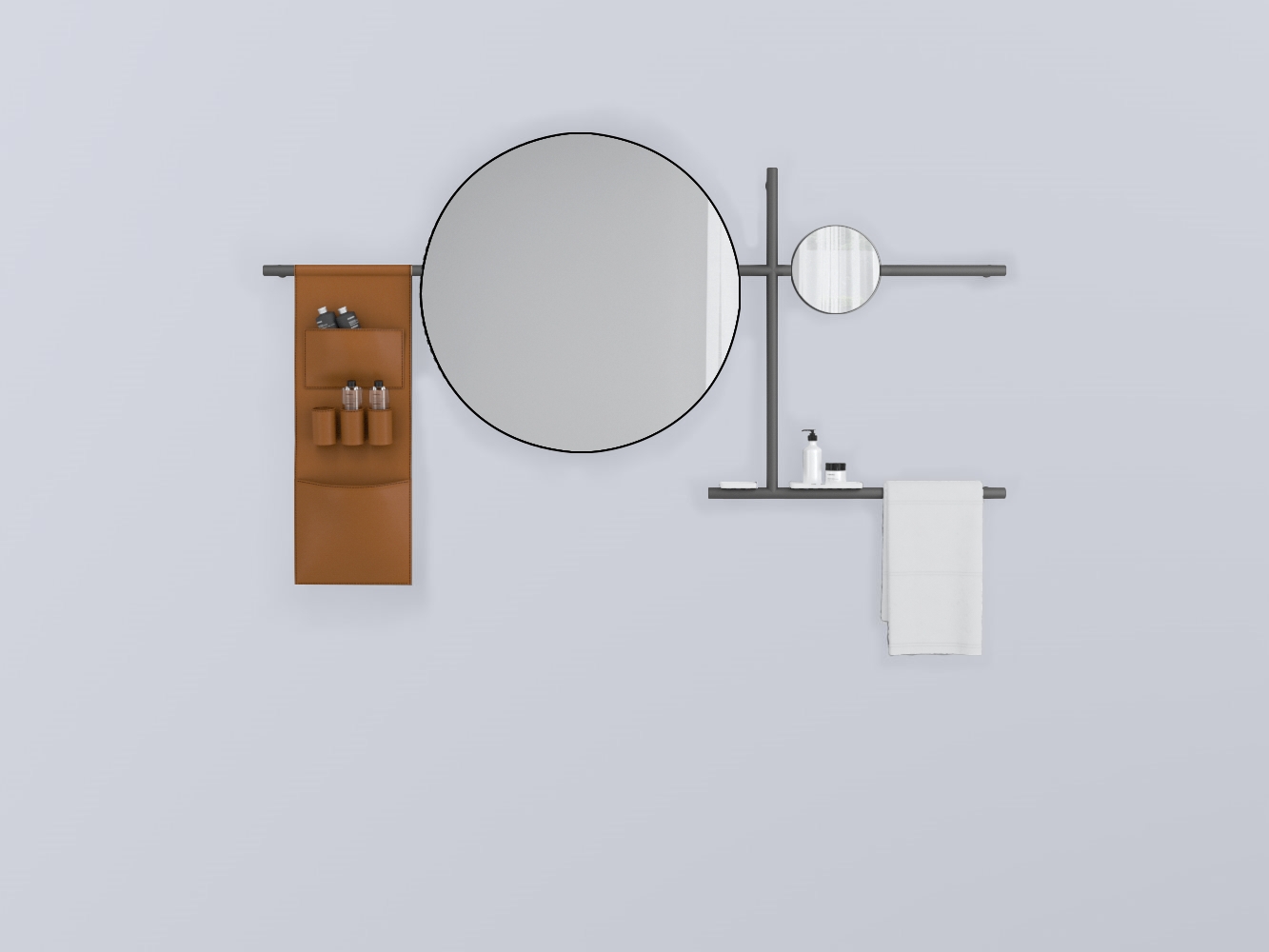 SWSTT-CM+SWSPT-NM+SWSPI-NM+SWM10-BI+SWM20-BI+SWSCT-NA . круглый стали cielo Siwa Ceramica Cielo