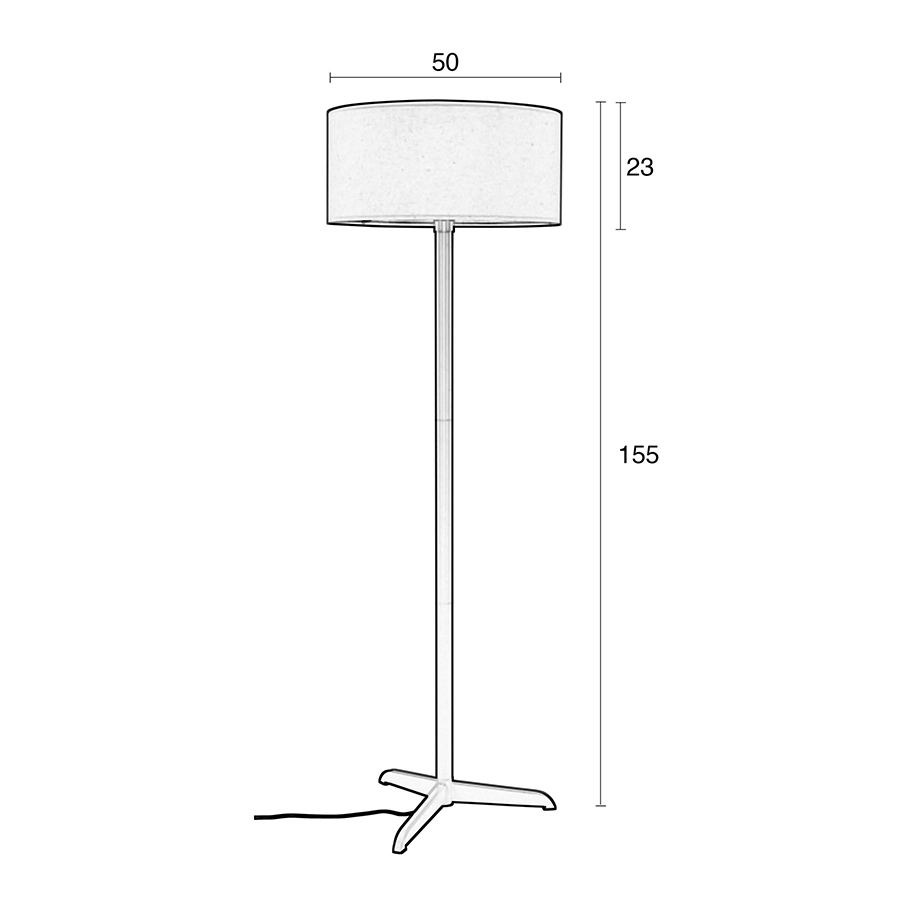 Лампа напольная Shelby, темно-серая Zuiver 5100066 - Вид №6