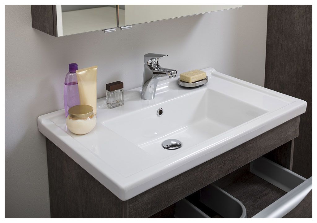 Тумба с раковиной Aquanet Эвора 80 дуб антик 0018300200182324 - Вид №8