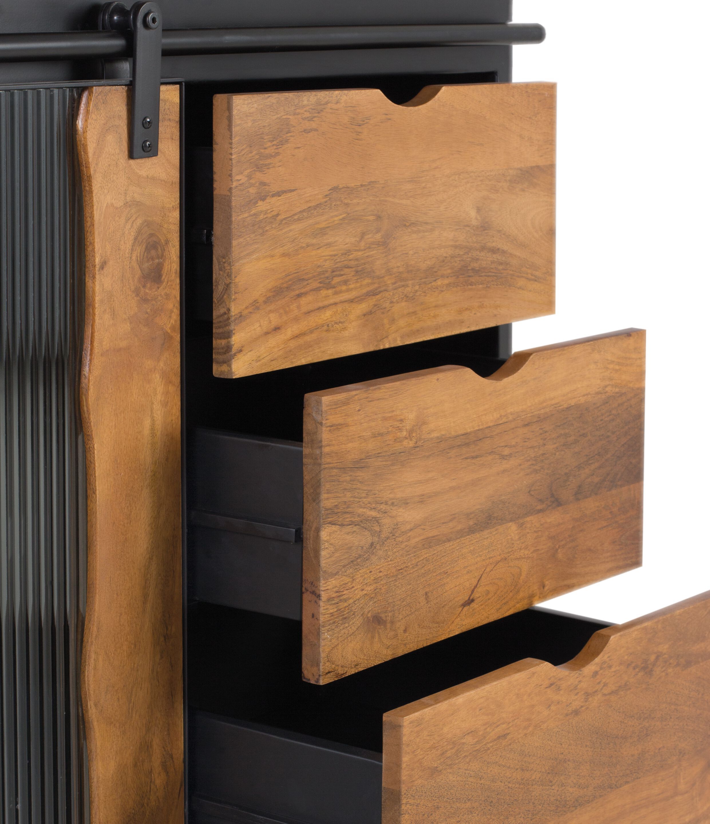 Шкаф из манго с выдвижными ящиками и дверями Giner y Colomer Занзибар ARCH-00051701 - Вид №5