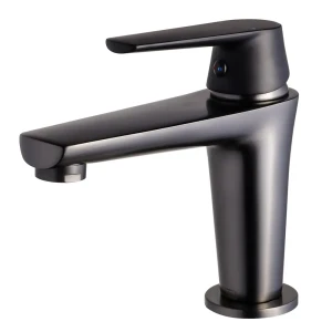 91680403 Смеситель для раковины Maxonor pure life Pl1085-7 PL1085-7 однорычажный цвет черный матовый STLM-0970148