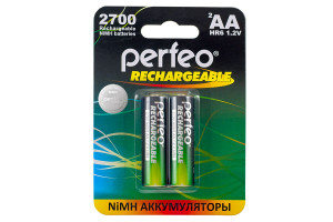 16088825 Аккумулятор AA2700mAh 2 шт блистер 30 006 108 Perfeo