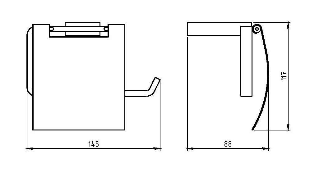 Держатель туалетной бумаги Novaservis Metalia 9 0938.0 хром 09380 - Вид №1