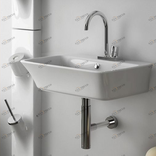 CWL002 Подвесная раковина настенная овальная ArtCeram  белая 