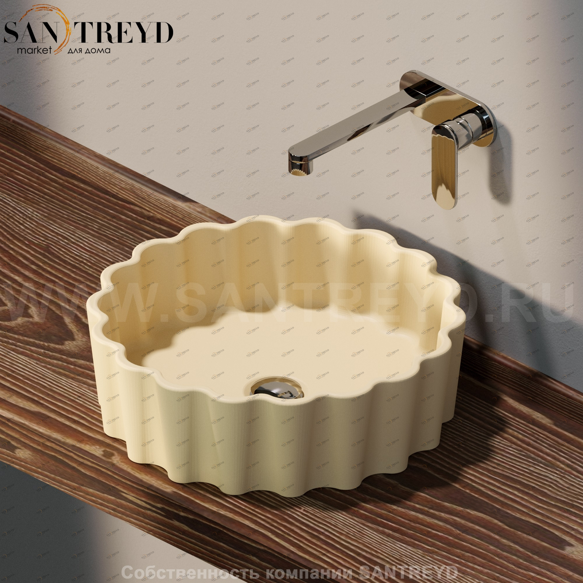 DZ46L1019 Накладная раковина на столешницу  круглая Ceramica Flaminia Doppio Zero