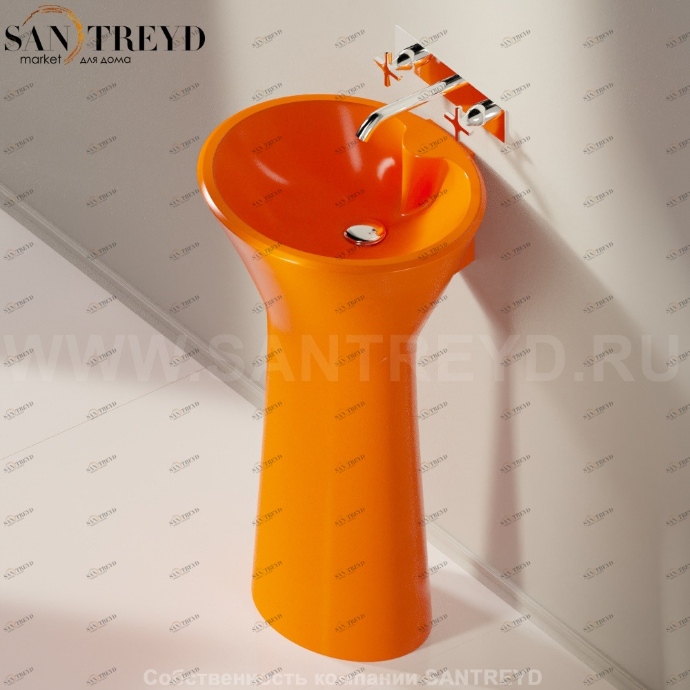 ACER0790AL Напольная раковина стоящая овальная Agape 