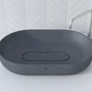 WВ607GRAFIT Накладная раковина на столешницу  овальная BetOn