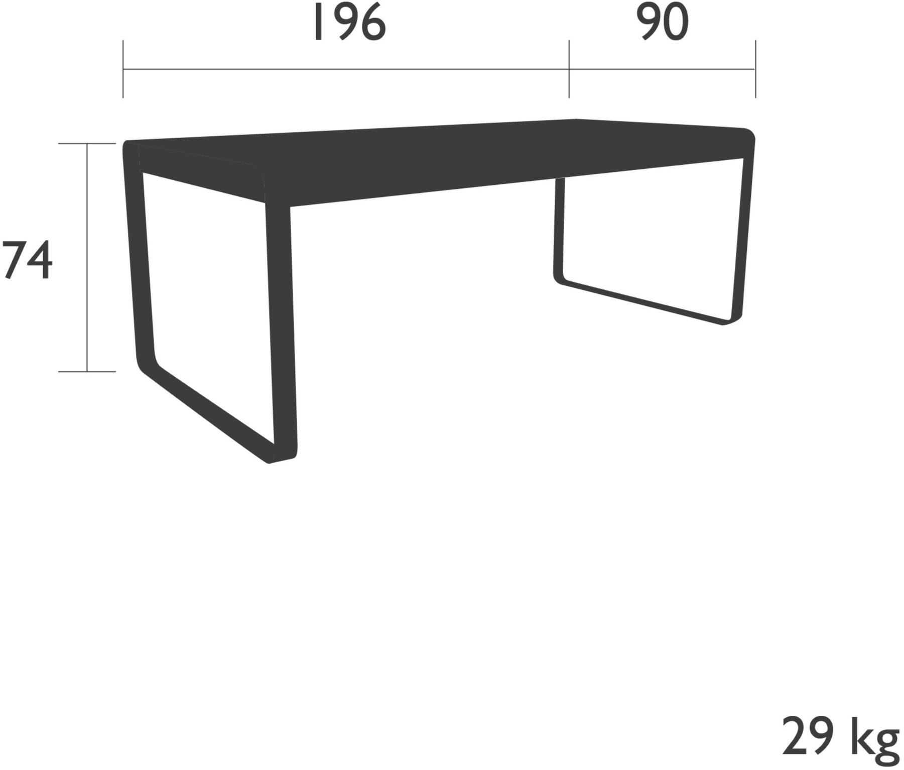 Fermob Прямоугольный садовый стол Bellevie 8420, 8428, 8425 - Вид №7