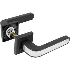 Дверные ручки Adden Bau Pieza Q360 без запирания, цвет черный никель