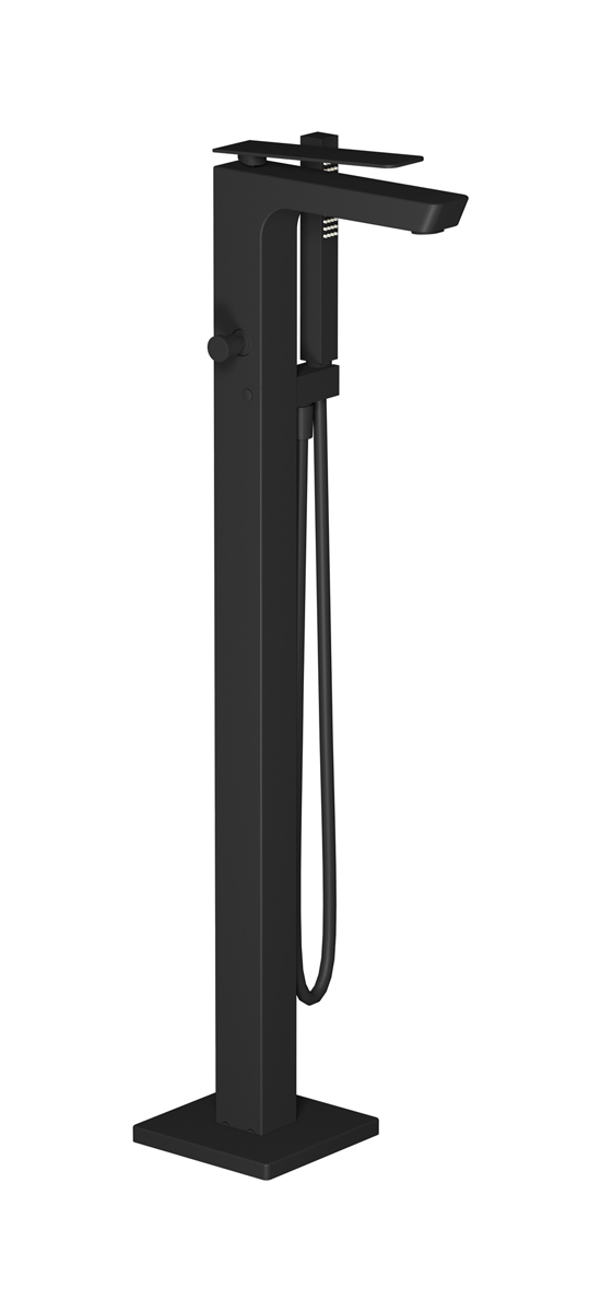 Напольный смесиель для ванны с встроенным душем. WE ARE IB k3399np Matt Black K3
