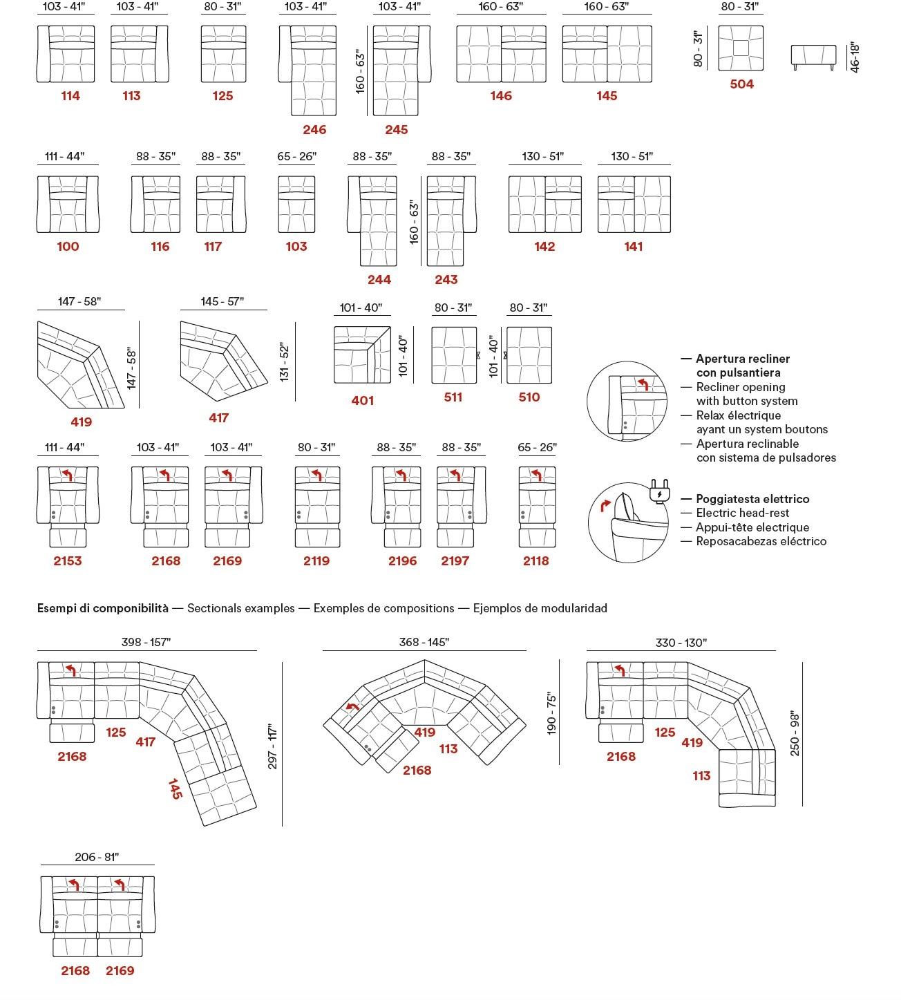 Max Divani Кожаный диван Recliner sun-id-1347990 - Вид №8