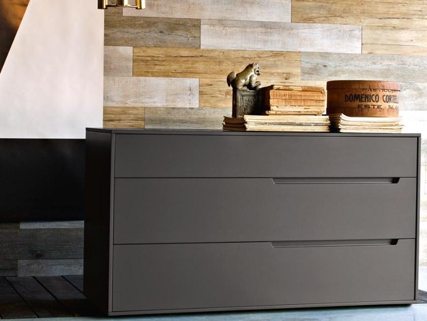 ZANETTE Комод из лакированного дерева со встроенными ручками Ariel sun-id-1390189 - Вид №1