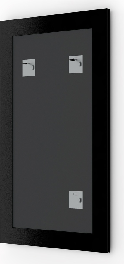 BY 1071 Зеркало в багетной раме - беленый дуб 57 mm EVOFORM Definite - Вид №1