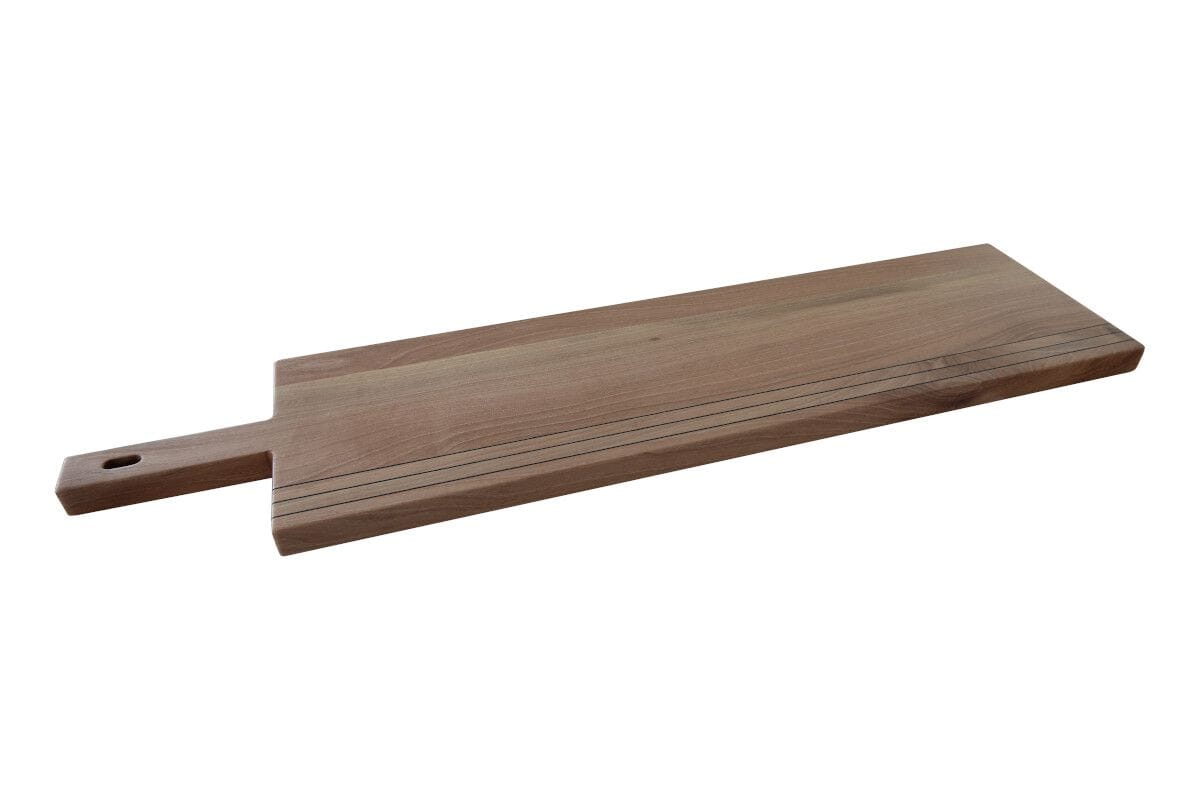 Прямоугольная сервировочная доска из грецкого ореха с ручкой Deodara Linear ARCH-00073836 - Вид №1