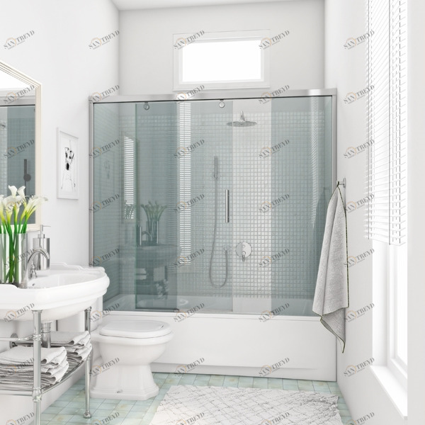 120X160GV863 Душевое ограждения на борт вынны GUTEWETTER Германия Slide