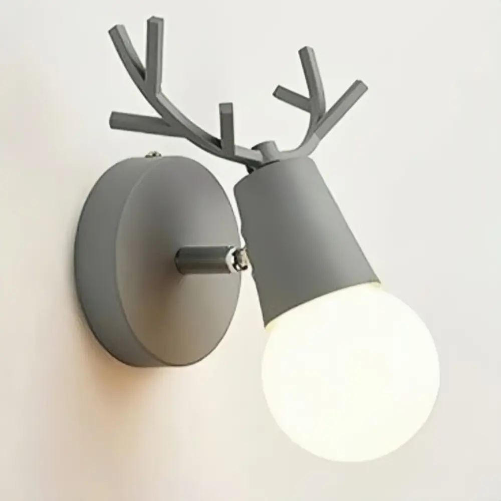 91656939 Настенный светильник Flylight Rudolph-gray цвет серый STLM-0918556