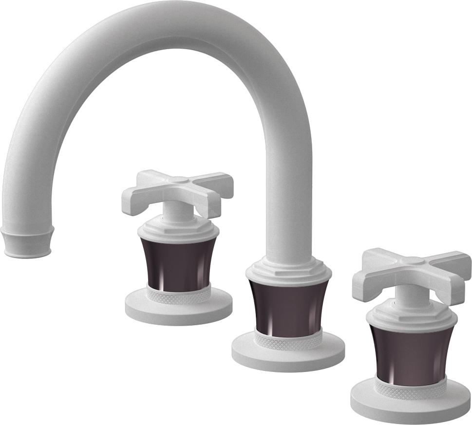 E-11612-R3OX-C20B-WT Смеситель для умывальника на 3 отвертия GRAFF Vignola