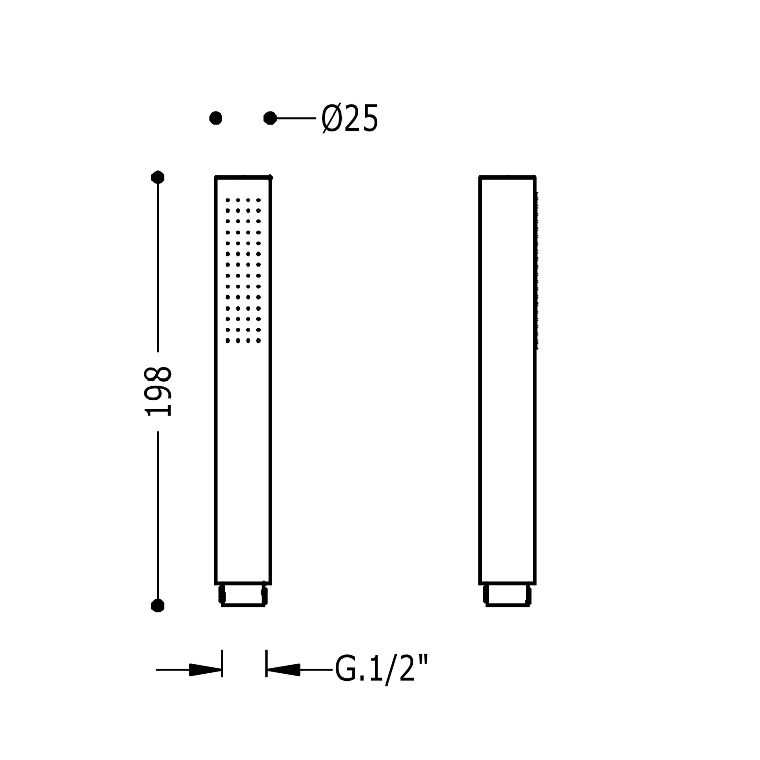Ручной душ-03411601NE TRES RICAMBI - Вид №1
