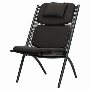 91602603 Кресло Bergenson bjorn Hakon 60x85x80 см ротанг цвет черный STLM-1459295