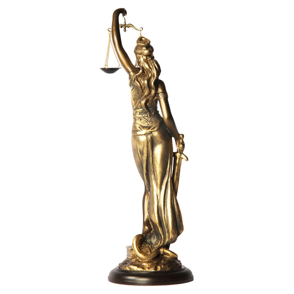 22445 Статуэтка Фемида 4 Бронза BOGACHO 4627138239551 - Вид №3