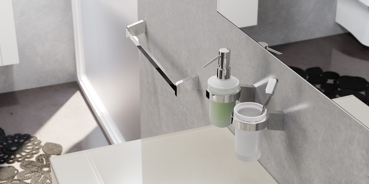 Sonia Стакан для зубных щеток настенный S3-Organic Affinity Хром 124695 - Вид №1