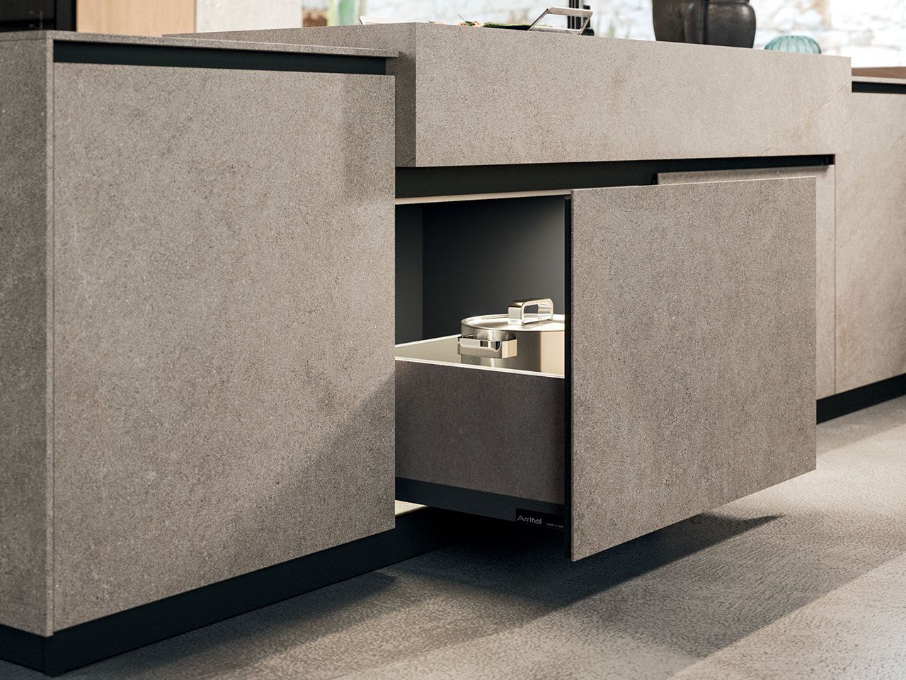 Встроенная кухня с островом Arrital Ak_04 ARCH-00140033 - Вид №3