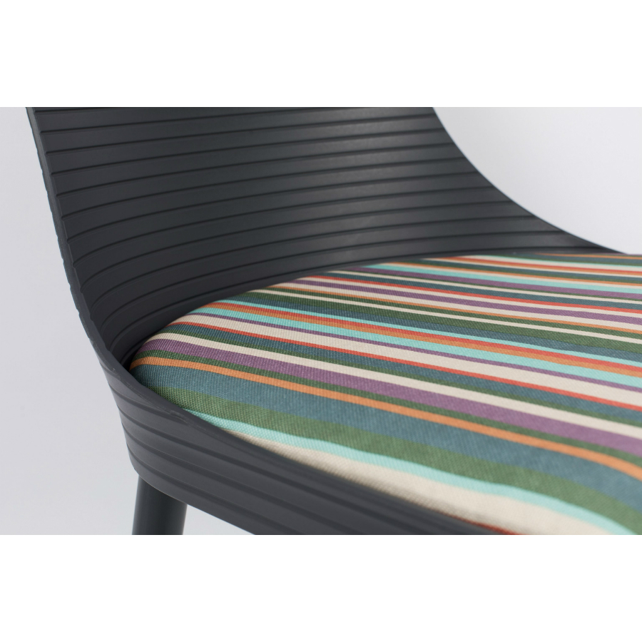 Стул Olivia, темно-серый White Label Living 1100357 - Вид №7