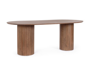 Овальный обеденный стол из манго