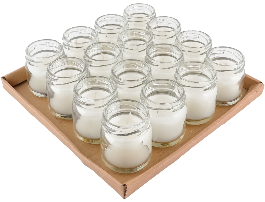 91017905 Свеча Horizon Candles в стекле высота 45 мм d 50 мм 16 шт/уп белая STLM-0443312 MIR LIGHT