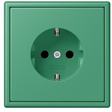 JUNG Пластиковая электрическая розетка Ls 990 les couleurs® le corbusier sun-id-1370154 - Вид №6