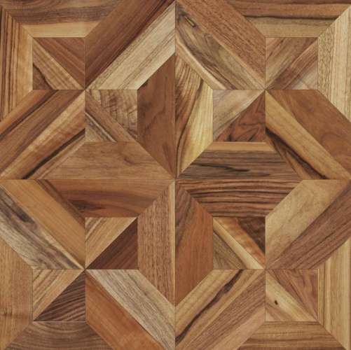 Модульный паркет Da Vinci Yulia Орех Европейский (Грецкий) Натур (Гладкая) 444х444 мм 2600600711 - Вид №1