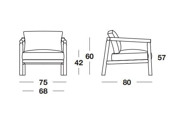 Кожаное кресло с подлокотниками Marac TIME OUT ARCH-00116395 - Вид №4