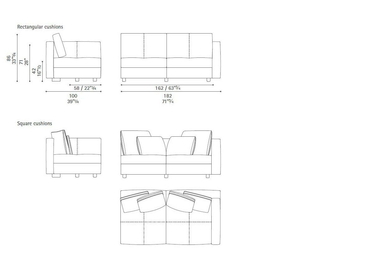 Кожаный модульный угловой диван Poltrona Frau коллекция - диваны и кресла ARCH-00060847 - Вид №29