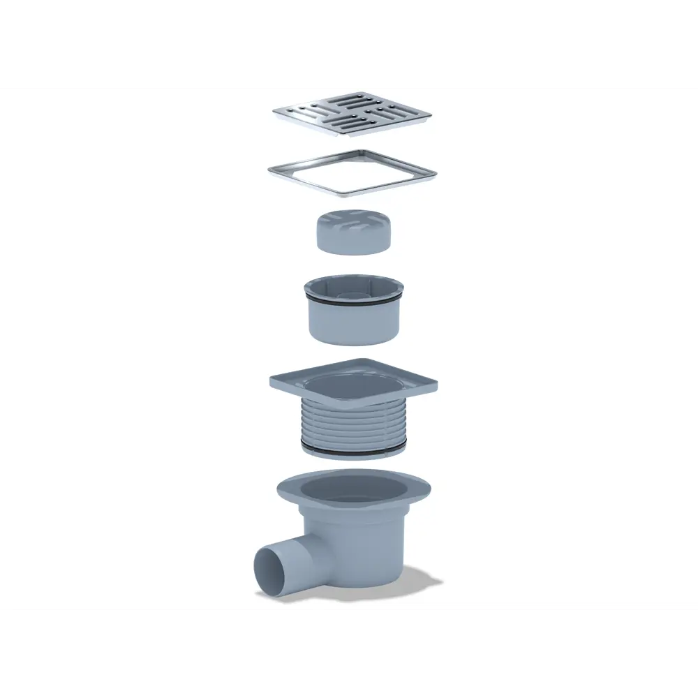 Душевой трап Ани Пласт с сухим затвором 120×120 мм 82494717 STLM-0028644 - Вид №5