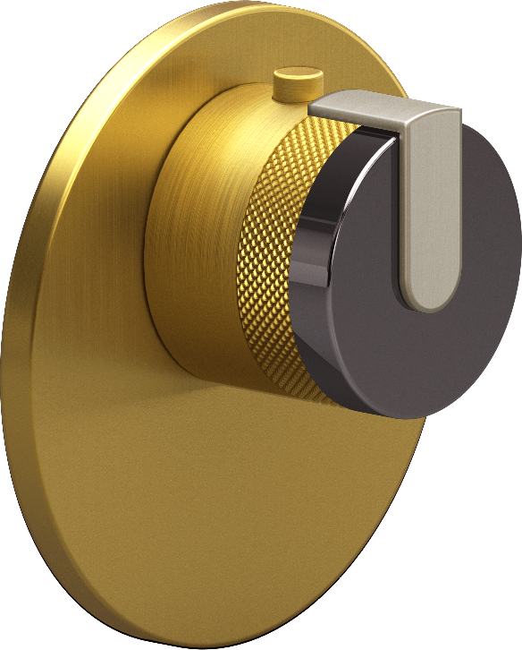 E-8027-R1OXE-L1SN-BAU-T Термостатический переключатель 3/4-Внешняя часть GRAFF MOD+