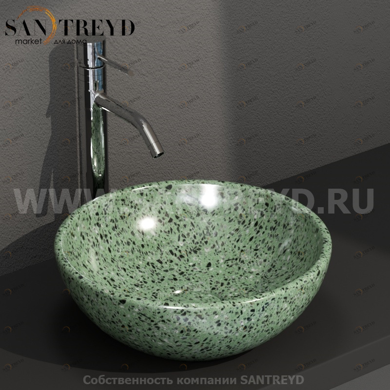 LAT41GV Накладная раковина на столешницу  круглая Ceramica Globo 