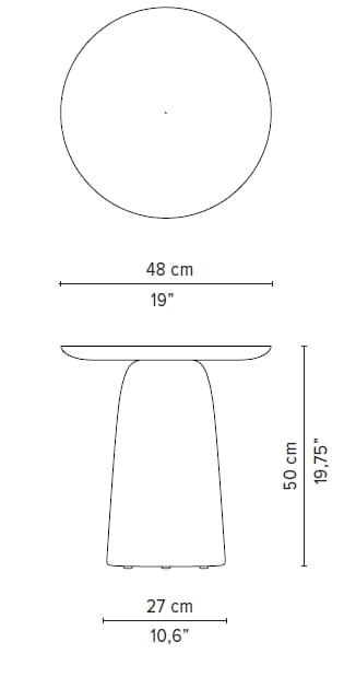 Круглый стол из тикового дерева TRIBÙ дюны ARCH-00062659 - Вид №14