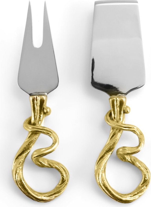 10663714 Michael Aram Набор ножей для сыра Michael Aram Виноградная лоза 16см, сталь нержавеющая, 3шт Сталь нержавеющая 