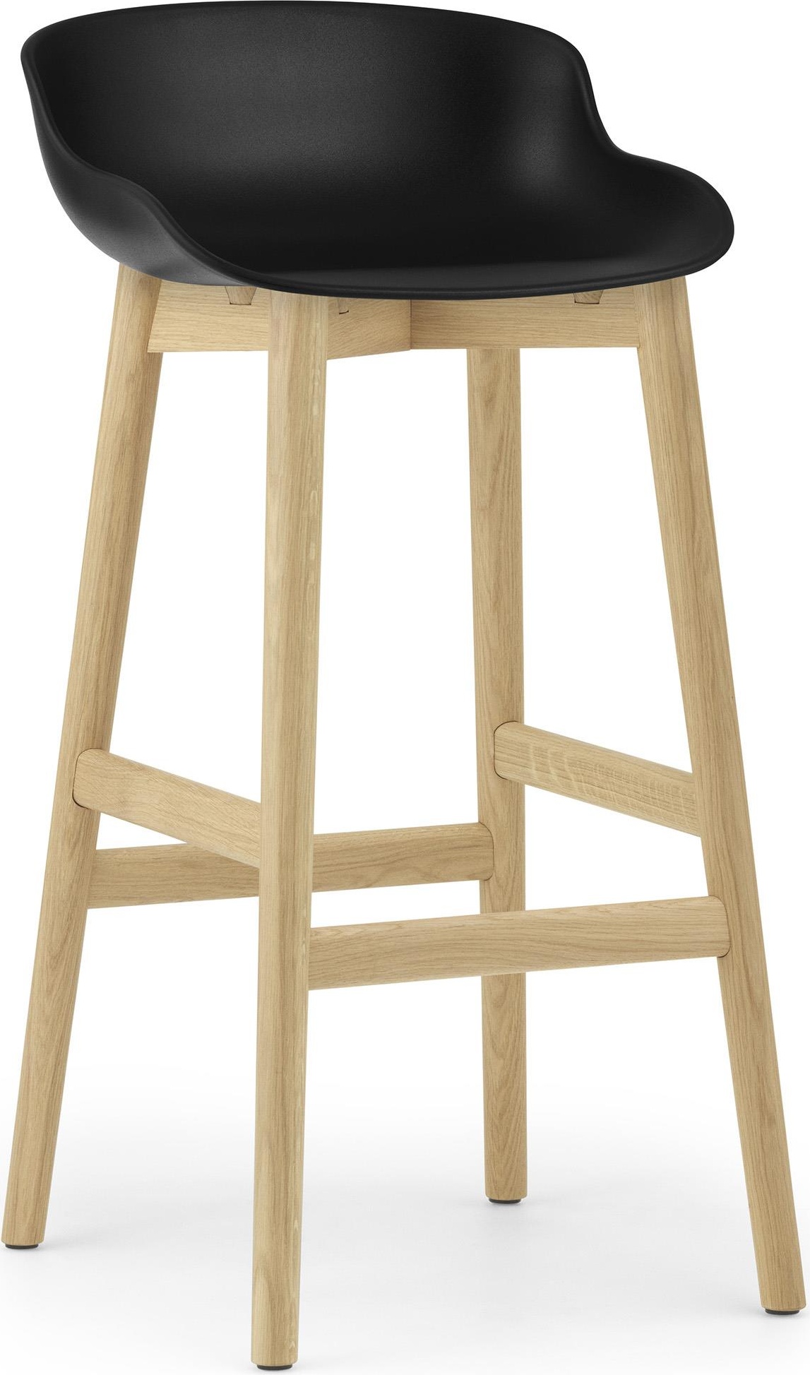 604398 Барный стул 75 см Дуб Черный Норманн Копенгаген Normann Copenhagen Hyg 