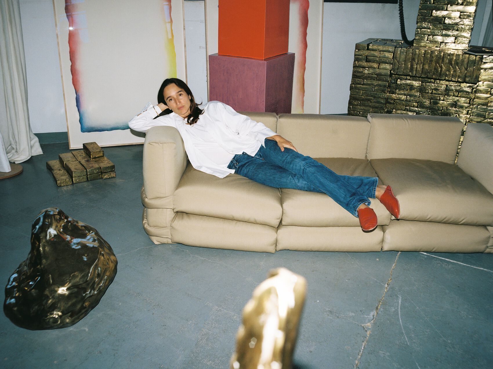 Модульный тканевый диван BD Barcelona PILLOW CANVAS ARCH-00079215 - Вид №37