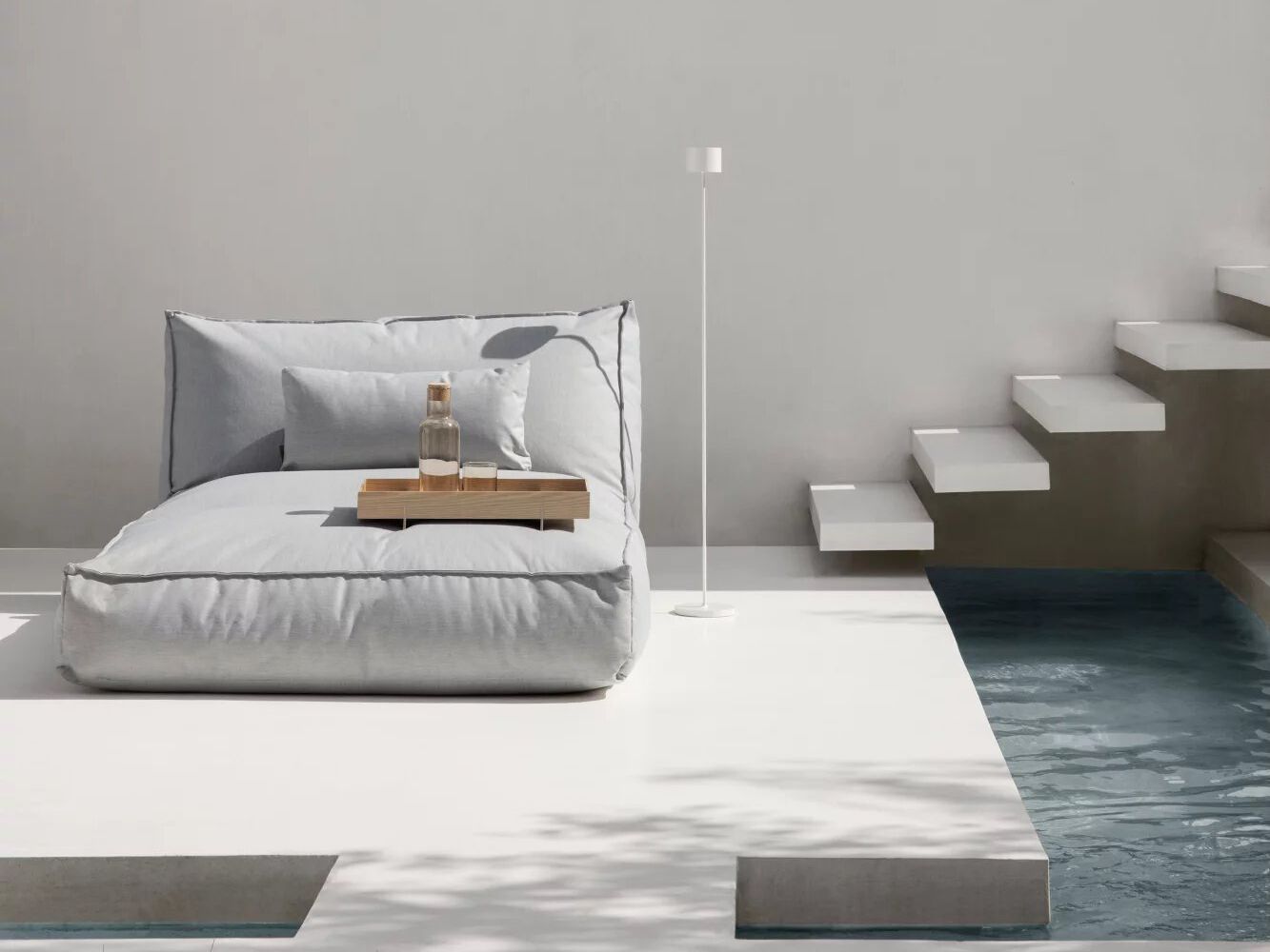 Садовая кровать с откидной спинкой из ткани blomus Stay ARCH-00007455 - Вид №5