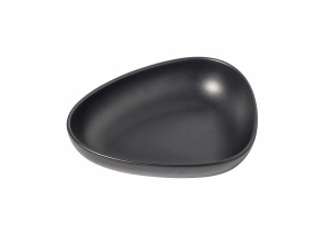 98744 Тарелка глубокая 2 шт (22х19х5см) каменная керамика, черная;LIND DNA