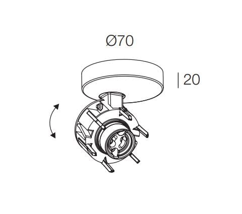 Матовое латунное трековое освещение / прожектор Novalux Honey ARCH-00025505 - Вид №7