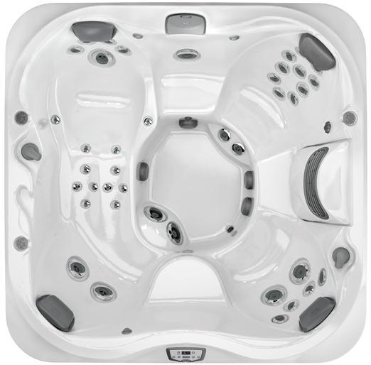 Jacuzzi® Квадратный наземный мини-бассейн с гидромассажем J-300™ sun-id-1438047 - Вид №2