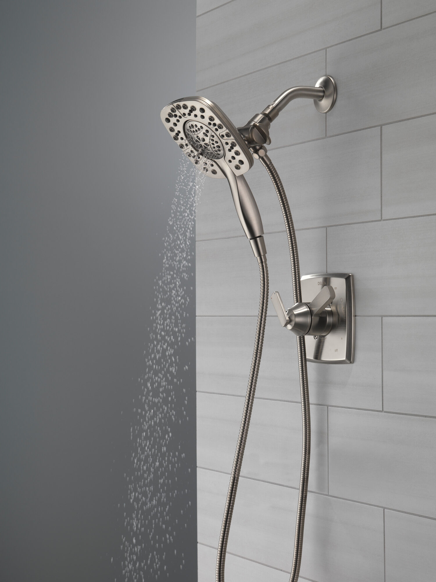 58498-SS In2ition HSSH 1,75 галлона в минуту, 4 настройки Delta Faucet Universal Showering Нержавеющая сталь  - Вид №12
